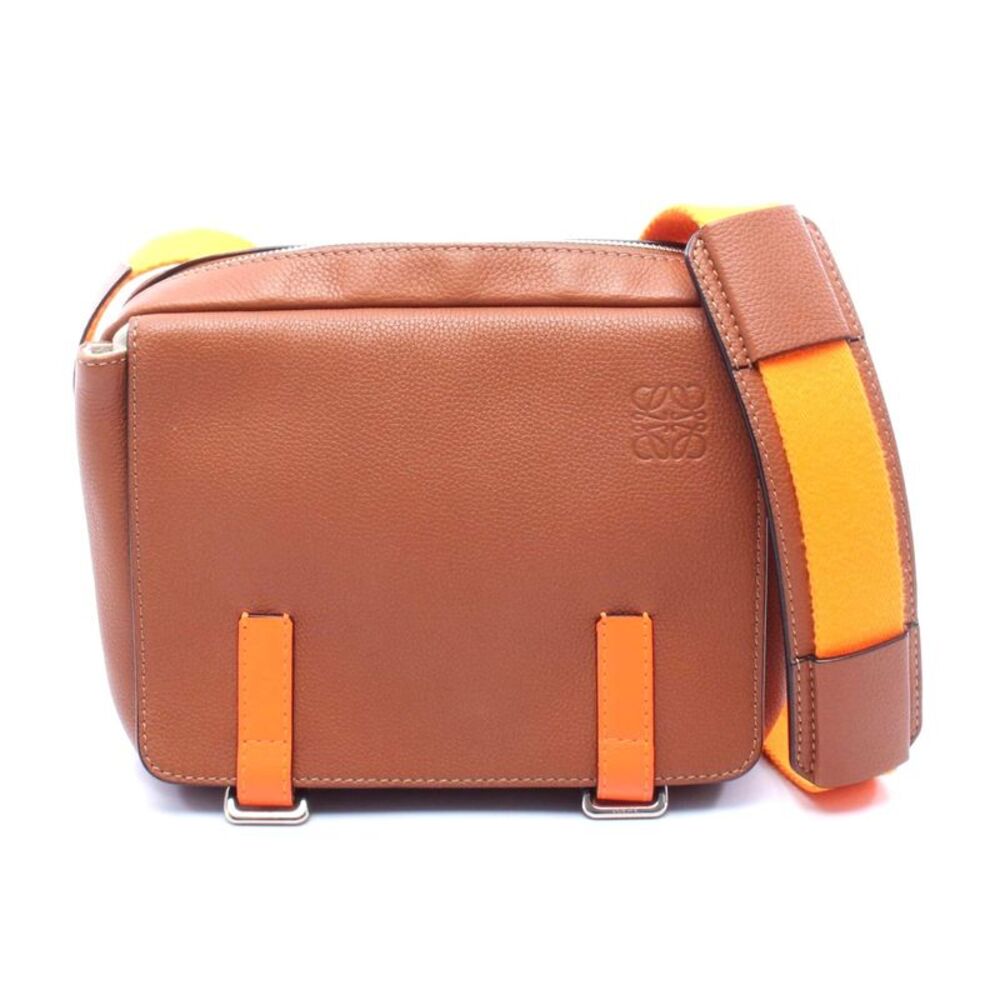 Loewe Leather Military Messenger Bag XS